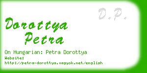 dorottya petra business card